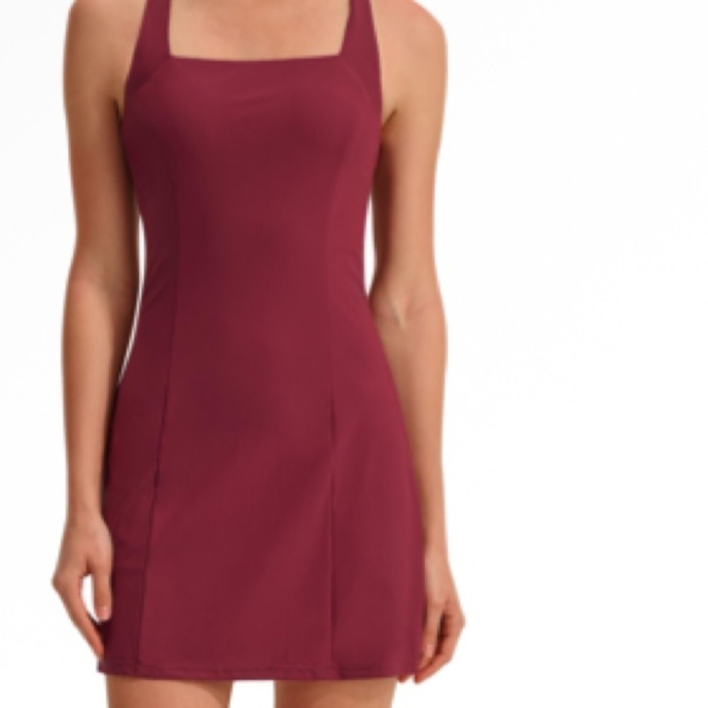 EZRUN Square Neck Tennis Dress Athletic - Picture 3 of 6